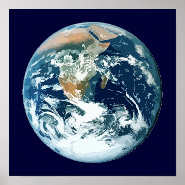 Planet Erde Poster (Vorne)