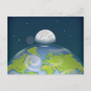 Planet Erde Postkarte