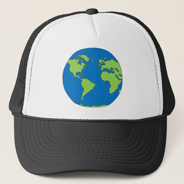Planet Erde Truckerkappe (Vorderseite)