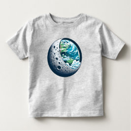 Planet Erde und ihr Mond: Himmelswunder Unisex Kleinkind T-shirt