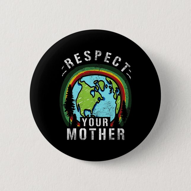 Planet Erde und Klimawandel - Männer Frauen Ki Button (Vorderseite)