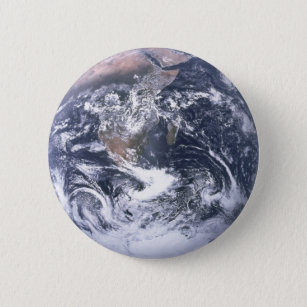 Planet Erde vom Weltraum Erde Tag Button