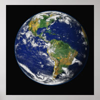 PLANET ERDWELTRAUMFOTOGRAFIE BLUES GRÜNTÖNE SCHWAR