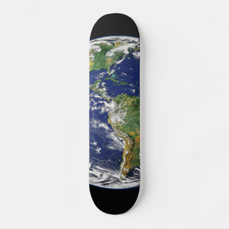 PLANET ERDWELTRAUMFOTOGRAFIE BLUES GRÜNTÖNE SCHWAR SKATEBOARD