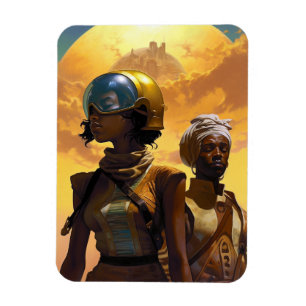 Planet Explorers Afrofuturistische Science Fiction Magnet