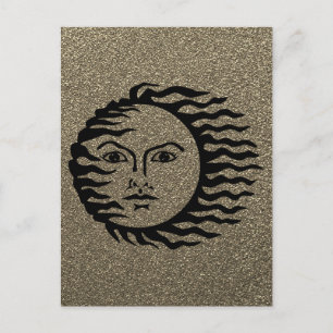 Planet Face Postkarte