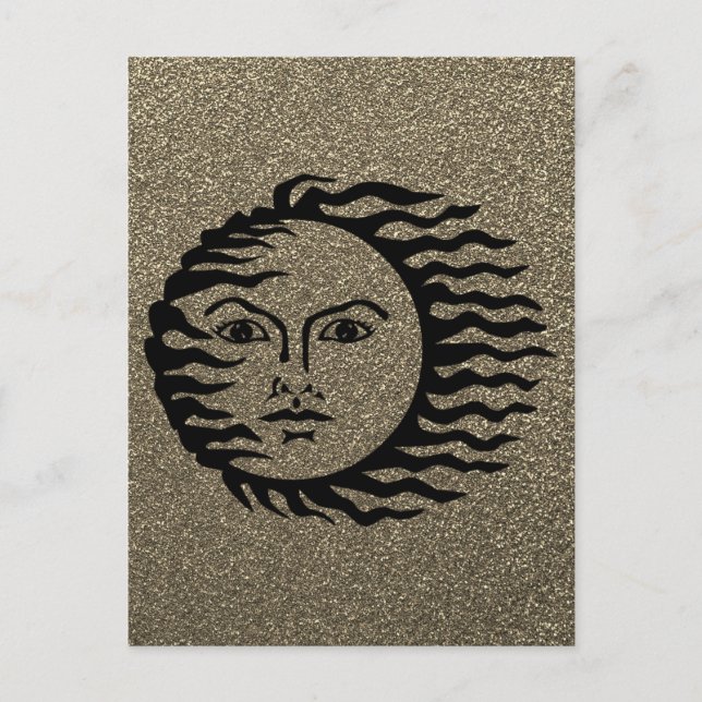 Planet Face Postkarte (Vorderseite)