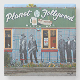 Planet Follywood, Unsinnigkeits-Strand, Steinuntersetzer