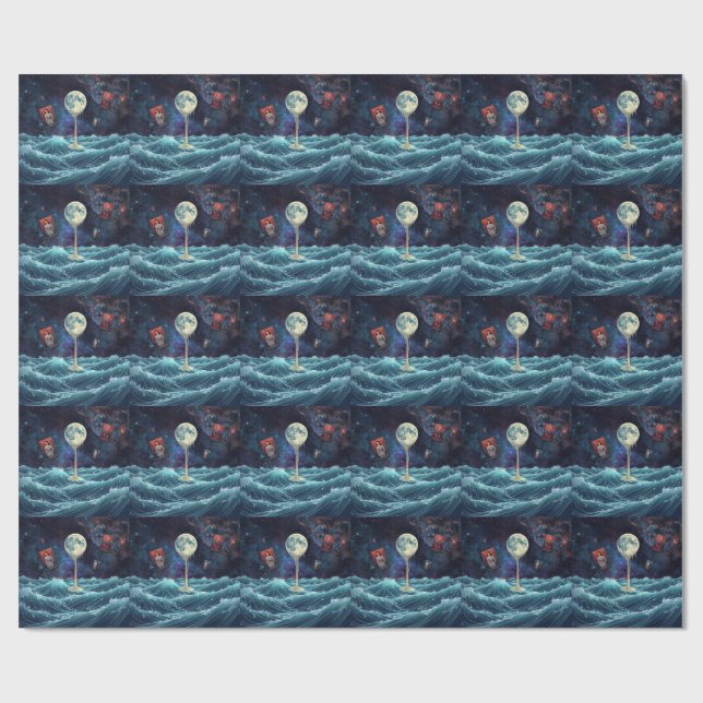 Planet Geschenkpapier (Flach)