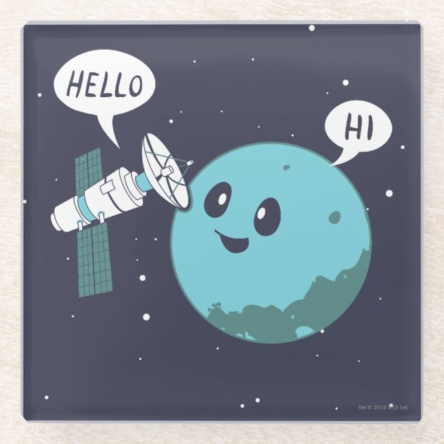 Planet Glasuntersetzer (Vorderseite)