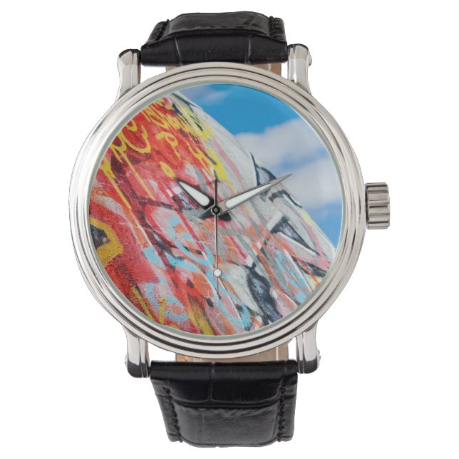 Planet Graffiti Armbanduhr (Vorderseite)