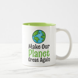 Planet Great Again 11 oz Zwei-Tonen-Tasse Zweifarbige Tasse