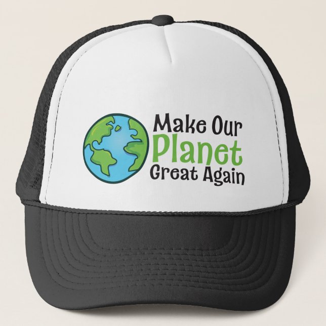 Planet Great Again Trucker Hat Truckerkappe (Vorderseite)