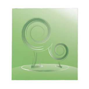 Planet grün notizblock
