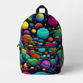 Planet-Hintergrund Bedruckter Rucksack