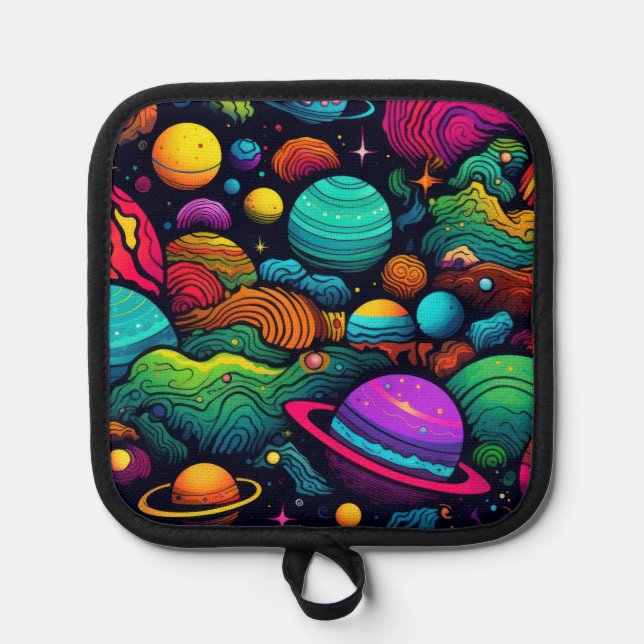 Planet-Hintergrund Topflappen (Vorderseite)