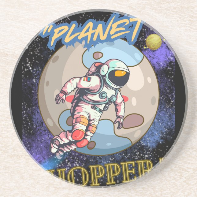 Planet Hopper  Getränkeuntersetzer (Vorne)