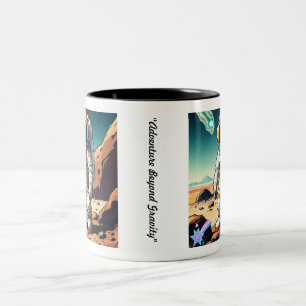 "Planet Hopper" Zweifarbige Tasse