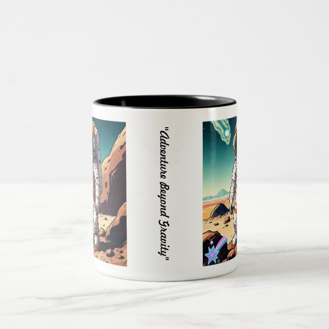 "Planet Hopper" Zweifarbige Tasse (Mittel)
