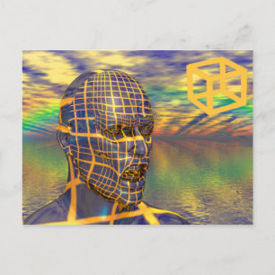 Planet-Illusion Postkarte