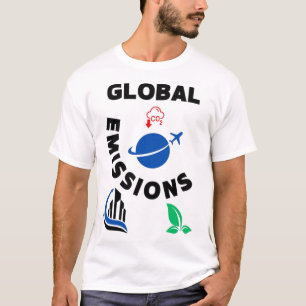 Planet in Gefahr: Globale Emissionen". T-Shirt