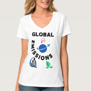 Planet in Gefahr: Globale Emissionen". T-Shirt