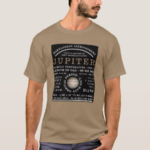 Planet Jupiter Detaillierte Astronomie T-Shirt