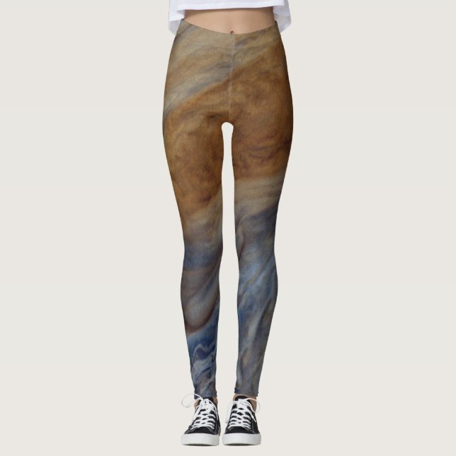 Planet Jupiter Großer Roter Platz Leggings (Vorderseite)