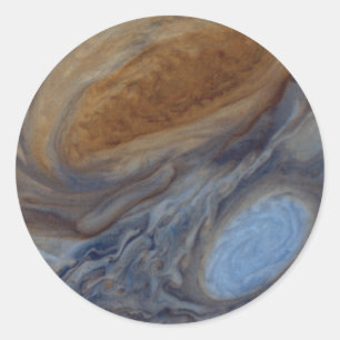 Planet Jupiter Großer Roter Platz Runder Aufkleber