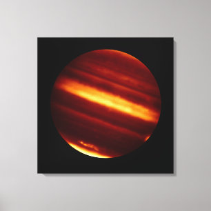 Planet Jupiter in Infrarotlicht Leinwanddruck