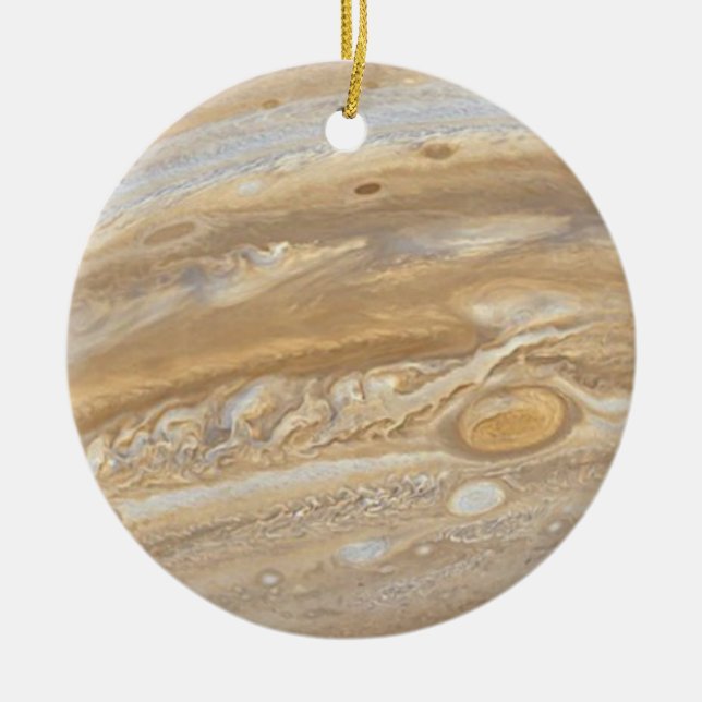 Planet Jupiter Keramik Ornament (Vorne)