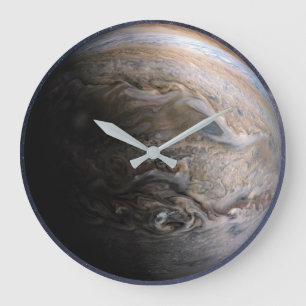 Planet Jupiter Large Clock Große Wanduhr