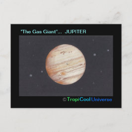 Planet JUPITER Postkarte