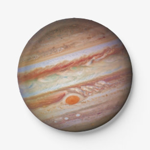 PLANET JUPITER - roter Stellenkopf auf Pappteller