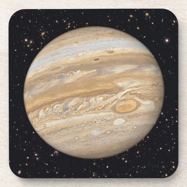 Planet Jupiter Starry Sky Getränkeuntersetzer (Vorderseite)