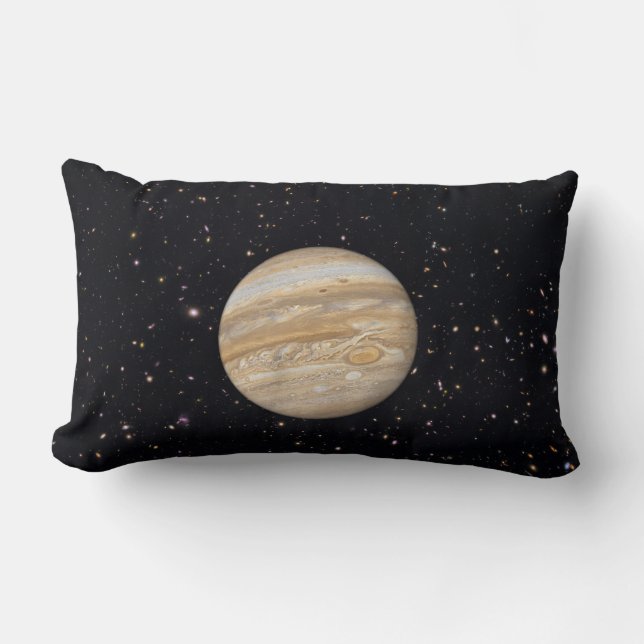Planet Jupiter Starry Sky Lumbar Throw Kissen (Vorderseite)