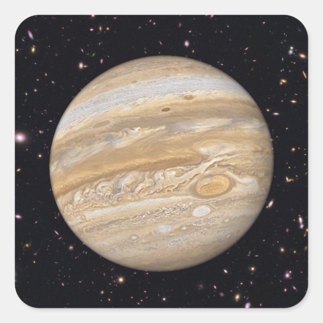 Planet Jupiter Starry Sky Stickers (Vorderseite)