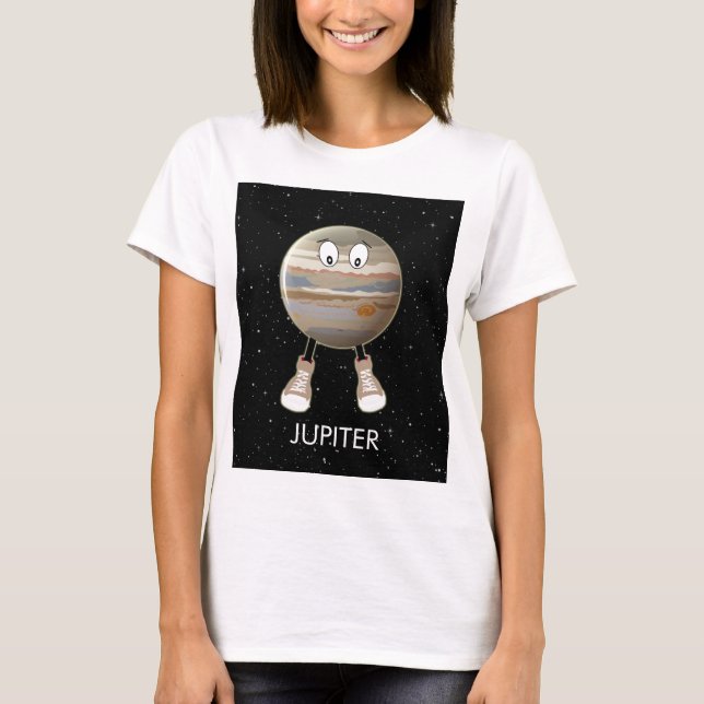Planet Jupiter & Stars T-Shirt (Vorderseite)