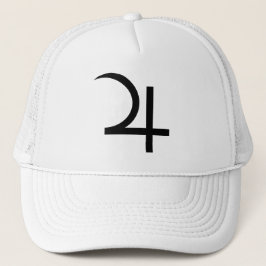Planet Jupiter Symbol (schwarz) Truckerkappe