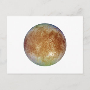 PLANET JUPITER'S MOON EUROPA (Sonnensystem) ~ Postkarte