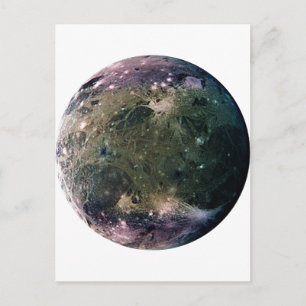 PLANET JUPITER'S MOON GANYMEDE (Sonnensystem) ~ Postkarte