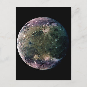 PLANET JUPITER'S MOON GANYMEDE (Sonnensystem) ~ Postkarte