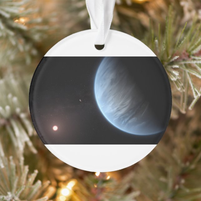 Planet K2-18b, Host Star und Begleitplanet. Ornament (Baum)