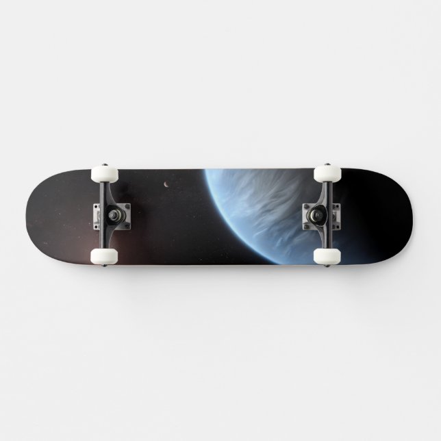 Planet K2-18b, Host Star und Begleitplanet. Skateboard (Horizontal)