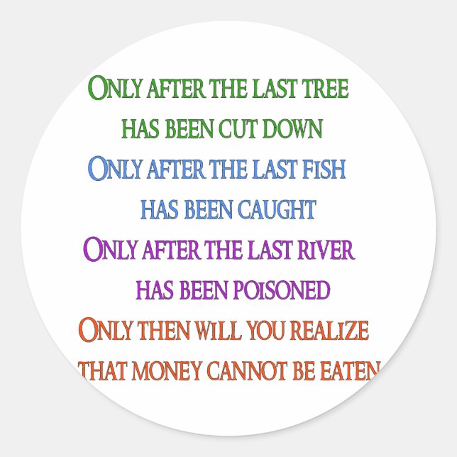 Planet Lament Runder Aufkleber (Vorderseite)