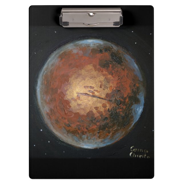 Planet Mars Klemmbrett (Vorderseite)