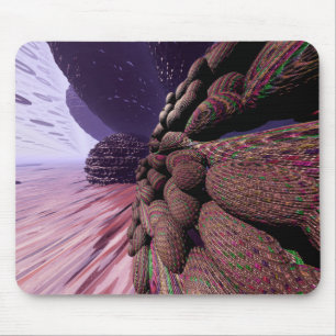 Planet Mars. Mauern von Gebäude Mousepad