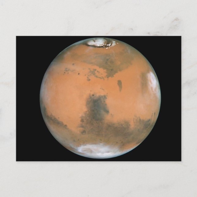 Planet Mars Postkarte (Vorderseite)