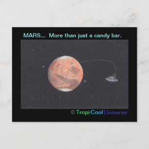 Planet MARS Postkarte