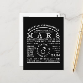 Planet-Mars-Symbol im Detail Astronomie Postkarte